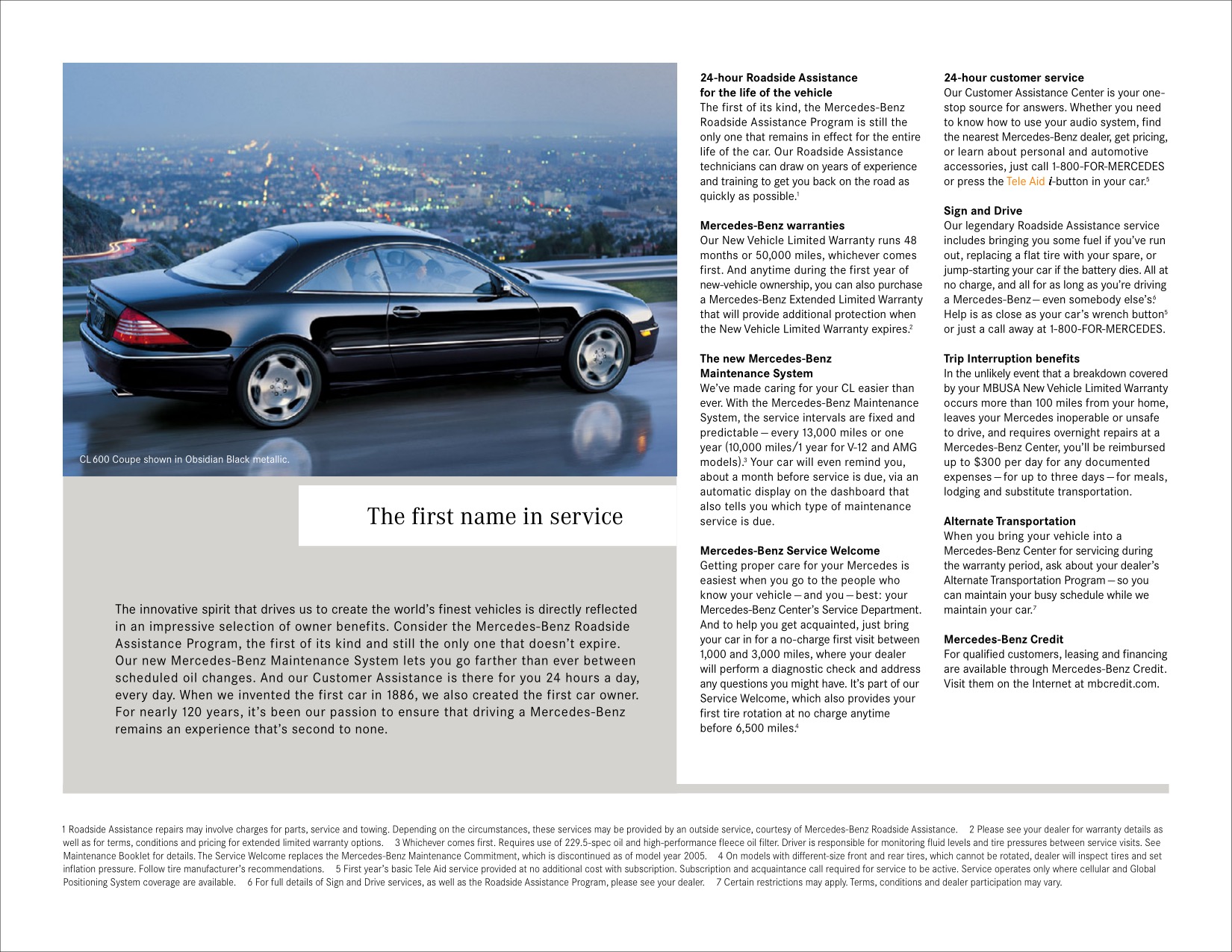 2005 Mercedes-Benz CL-Class Brochure Page 14